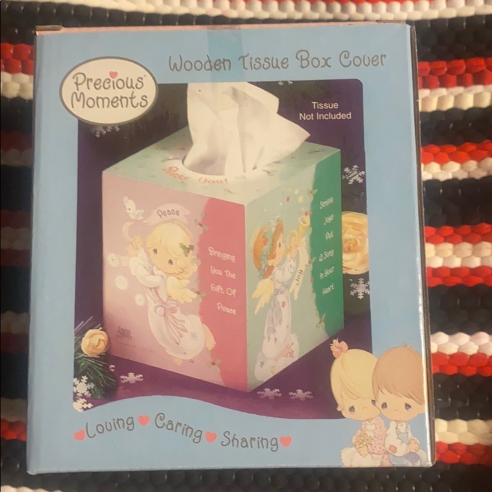 October dish*tissue box cover+❄️ ornament 3.5x2”👗 - Picture 3 of 16